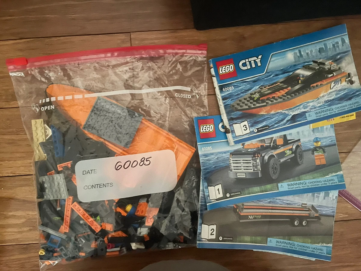 Lego 60085 city 4x4 with powerboat sale
