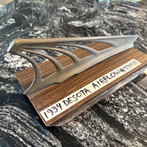 1934 DeSoto Airflow Hood Ornament. Part No. 471034. Great Condition!!
