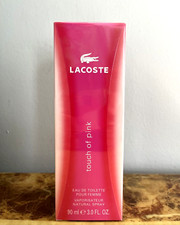 Touch of Pink by Lacoste 3 /3.0 oz 90ml EDT Spra Women Perfume SEALED Batch 8163