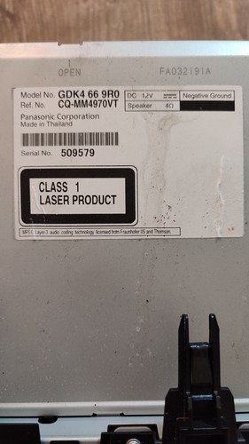 2010 MAZDA 6 CD Radio Player Kopf Einheit GDK4669R0 - Bild 3 von 4