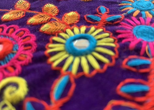 Indian Boho Mandala Cushion Covers Cotton Embroidery Boho 24" x 24" Zip Large - Picture 30 of 31