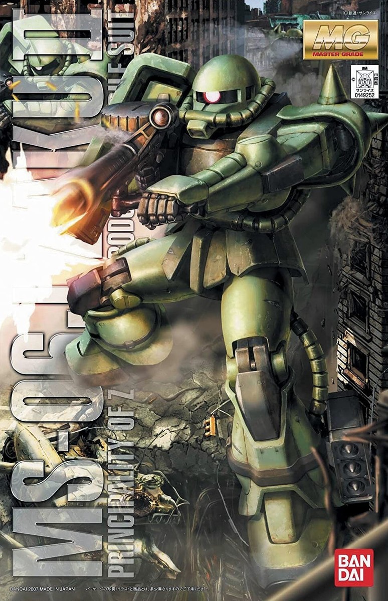 MG Mobile Suit Gundam 1/100 MS-06J Zaku II Ver.2.0 Plastic MG Mobile Suit Gundam 1/100 MS-06J Zaku II Ver.2.0 Plastic