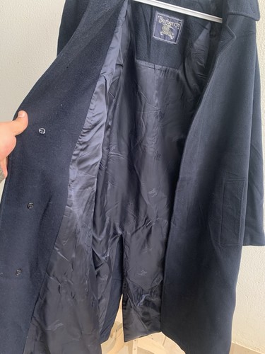 BURBERRYS TRENCH COAT SIZE 38 US WOOL CASHMERE BLUE #Z18 - Picture 9 of 9