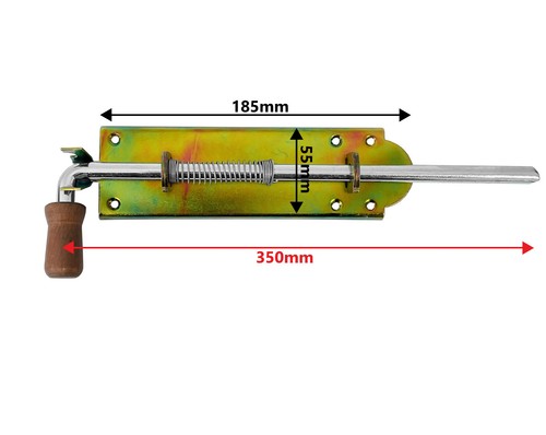 Torriegel Federriegel Türriegel Bolzenriegel Schlossriegel 100-600 mm Verzinkt - Bild 11 von 15