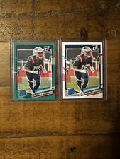 2023 Panini Donruss Rated Rookie Press Proof Green & Base 369 CHRISTIAN GONZALEZ