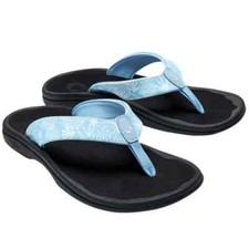 OluKai Ohana Flip Flop Sandals Water-resistant SHOES PALE BLUE WOMENS SZ 11