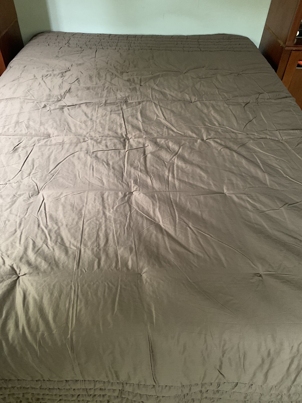 Restoration Hardware Brown Gold Sateen SILK Bedspread Coverlet FULL / QUEEN eBay