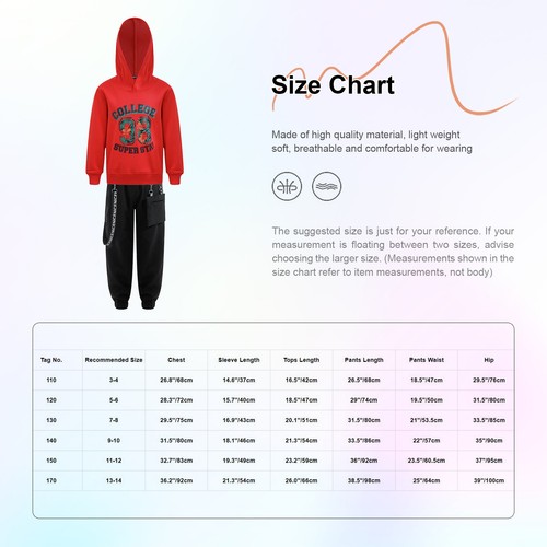 Kids Boy's Sweatshirt And Pants Street Hooded Top With Trousers Hip-hop Stage - Picture 65 of 111