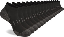 8Pairs Men's Athletic Ankle Socks Moisture Wicking Cushion Running Low Cut  6-12