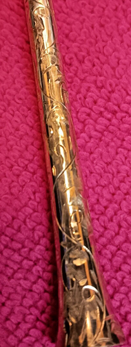 Japanese 950 silver etched and engraved cigarette filter from Okubo Brothers. - Picture 24 of 24