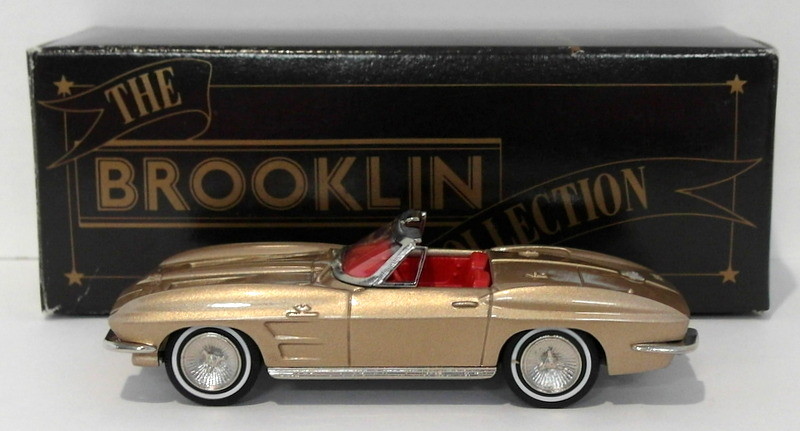 Brooklin Modellls 1 43 Scale BRK21A 001 - 1964 Chevrolet Corvette - Met Pale Gold Brooklin Modellls 1 43 Scale BRK21A 001 - 1964 Chevrolet Corvette - Met Pale Gold