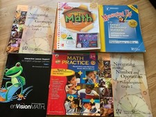 Home school math workbooks grades k- 5 - set of 6 workbooks
