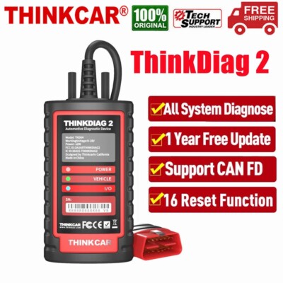2024 THINKCAR Thinkdiag 2 OBD2 Scanner Code Reader Diagnosegerät ECU Codierung