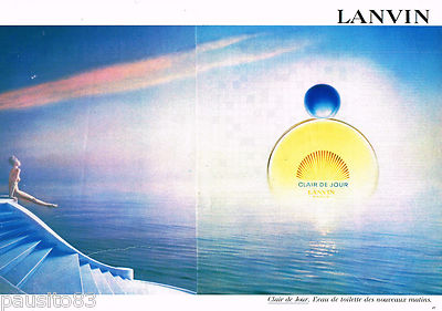 ADVERTISING ADVERTISING 085 1984 LANVIN perfume (2p) CLAIR DE JOUR