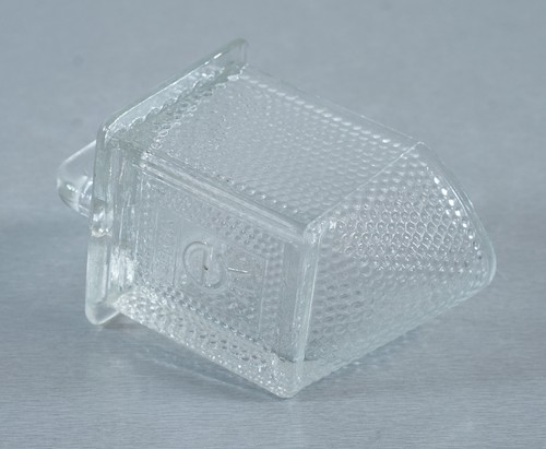 alte Gerrix Pressglas Schütte Glasschütte transparent für Küchenschrank Vintage - Picture 7 of 9