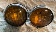 Pair 1941 Cadillac Fog Lights Lenses Bezels Reflectors Sockets Buckets Pair 1941 Cadillac Fog Lights Lenses Bezels Reflectors Sockets Buckets