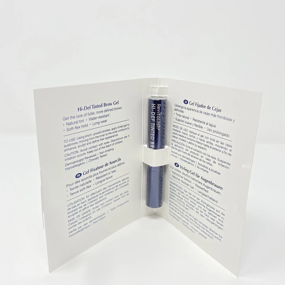 GEL DE CEJAS TINTADO DE ALTA DEFINICIÓN REVITALASH - Marrón suave 3 ml / 0,101 fl oz muestras 2x Foto 4 de 4