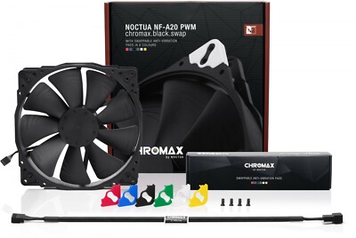 Noctua NF-A20 PWM chromax.black.swap 12V 800RPM 200mm