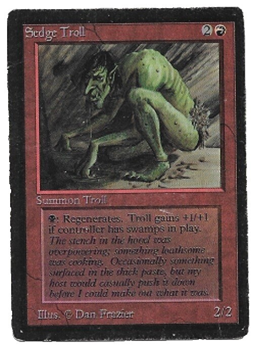 マジック：ザ・ギャザリング Sedge Troll LEA Sedge Troll (Limited Edition Alpha English) | Magic: The