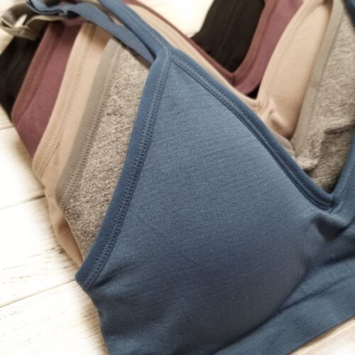 3 6 Women Seamless Adjustable Cross Back Sports Cami Pad Bralette Bra One Size - Picture 3 of 13