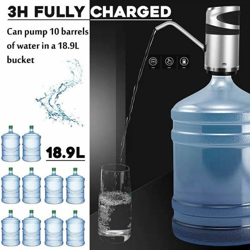 Dispenser Water Automatic Drinking Bottle Electric Water Pump 5VUSB Rechargeable - Picture 4 of 21