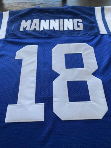 NFL Indianapolis Colts Peyton Manning Mens Reebok Stitched SB XLIV Jersey- sz 48 - Picture 9 of 10