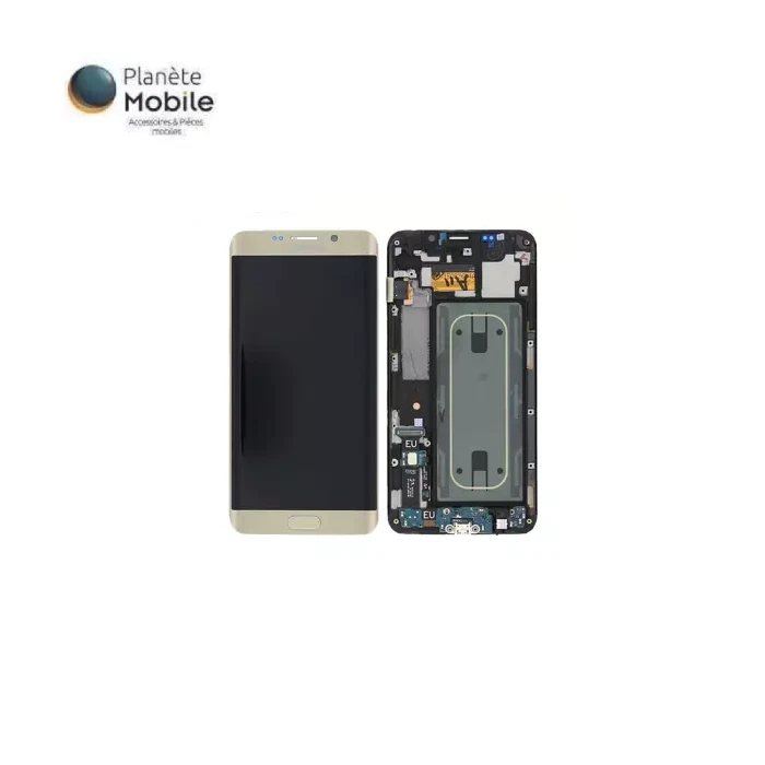 Original Ecran LCD Or pour Samsung Galaxy S6 Edge + G928 GH97-17819A US Version - Photo 1/1
