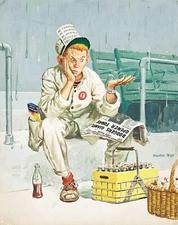 CHARLES DYE : Rain on Opening Day : Archival Art Print