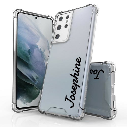 Funda para Samsung Galaxy Serie S21/S22 | Texto Personalizado Transparente Cubierta - Imagen 3 de 15