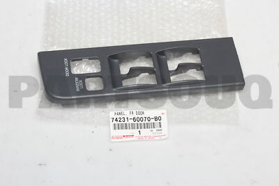 7423160070B0 Genuine Toyota PANEL, FRONT ARMREST BASE, UPPER RH