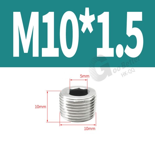 M3~M33 Stainless steel Internal Hex Male Blanking Plug with NPT 1/16"~2" Thread - Bild 33 von 51