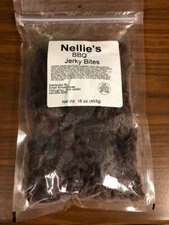 Nellie's Beef Jerky Bites, 1 Pound (16oz)  Bag, BBQ