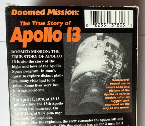Doomed Mission - The True Story of Apollo 13 Documentary 2-Tape Set VHS 1995 VG - Picture 7 of 7