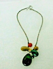 JEWELED FACETED AND POLISHED MULTI STONE NECKLACE HANDMADE