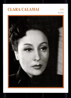 Clara Calamai STARPORTRAITKARTE - 80er Jahre TOP  + G 22522
