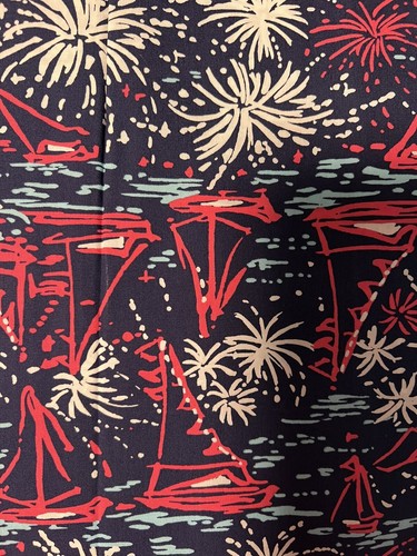 Lilly Pulitzer Sparks Fly 17”x18” Baumwoll Popeline Stoff - Bild 4 von 4