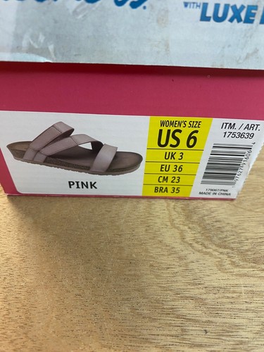 Skechers Women's Arch Comfort Luxe Foam Adjustable Pink Sandals US 6 - Picture 14 of 15