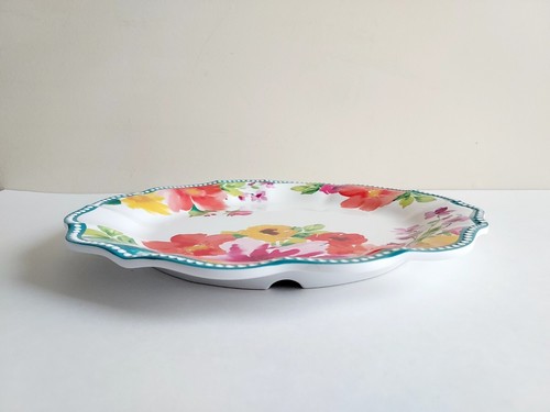 Juego de 3 platos y cuencos florales con flores ventosas The Pioneer Woman usados en excelente estado - Imagen 5 de 18