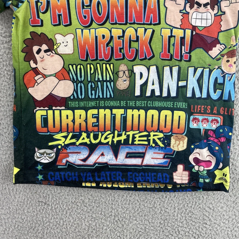 Camisa Wreck it Ralph Niños Jóvenes Niños Grande 10-12 Camiseta Estampada Disney Pixar Foto 4 de 4