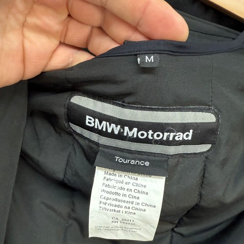 BMW Motorad Tourance Jacket Mens Size UK M Black Grey Motorcycle Coat Armour Zip - Picture 8 of 24