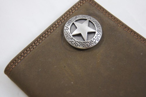 ZEP-PRO TEXAS STAR Crazy Horse Leather Roper WALLET ONLY NO BOX - Picture 11 of 12