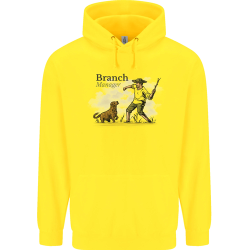 Branch Manager Funny Dog Walking Dad Childrens Kids Hoodie - Picture 10 of 11