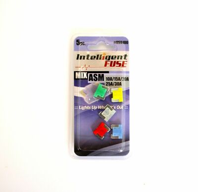 055100 KFZ Sicherungen mit STATUS-LED Starterset 5 Stück ASM Mini 10 - 30A OVP