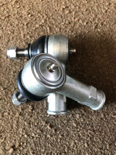 2 x MGB MGC ZINC PLATED + GREASE NIPPLE Track Rod Ends GSJ168 - Picture 2 of 2