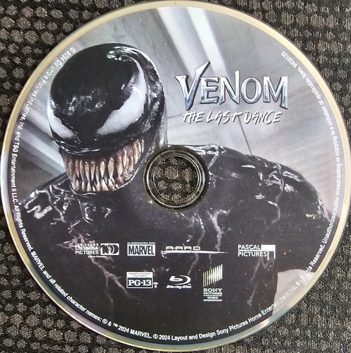Venom 3 III Last Dance Blu Ray Avengers Spider-Man Carnage America Marvel Comics