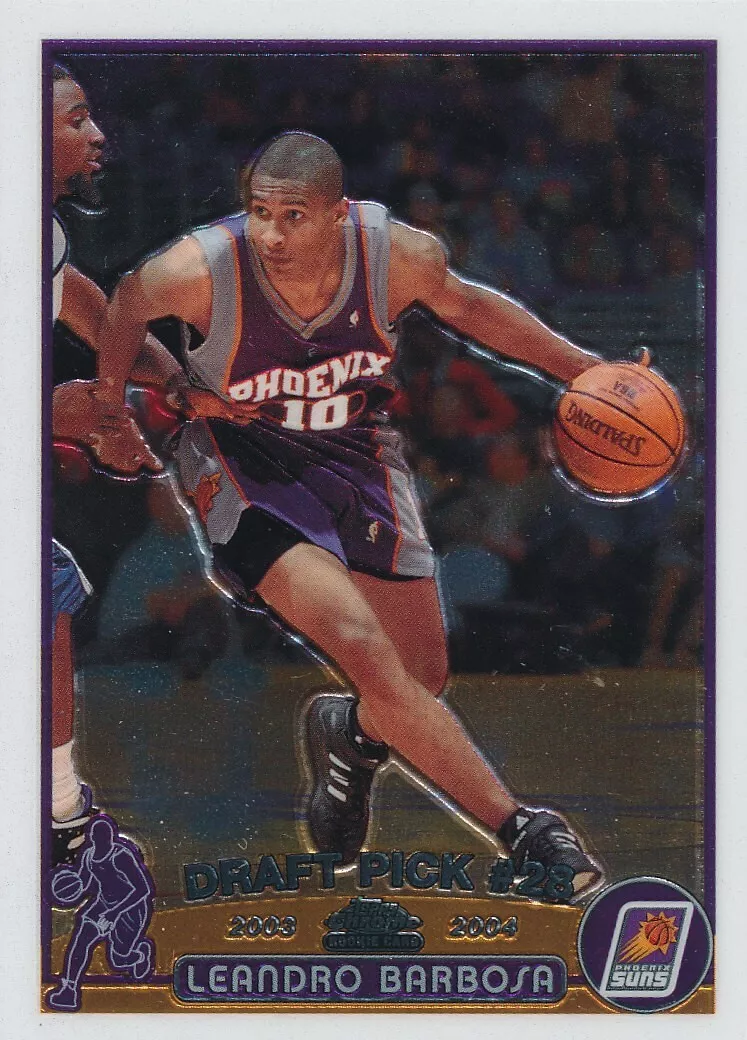 2003-04 Topps Chrome Basketball X-Fractor #138 Leandro Barbosa No 11 of 220