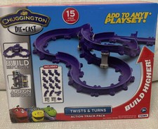 Chuggington Die Cast Twists and Turns Action Track Pack 15 pc layout NIB Tomy