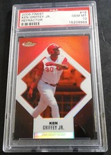 2006 KEN GRIFFEY JR FINEST REFRACTOR #19 PSA 10 207/399 MARINERS HOF POP 2