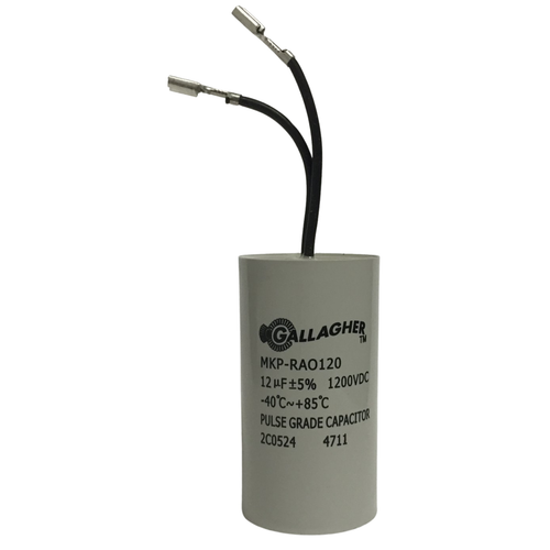 12uF 1200vdc Pulse grade capacitor Gallagher 2C0524 with leads electric fence - Picture 2 of 2