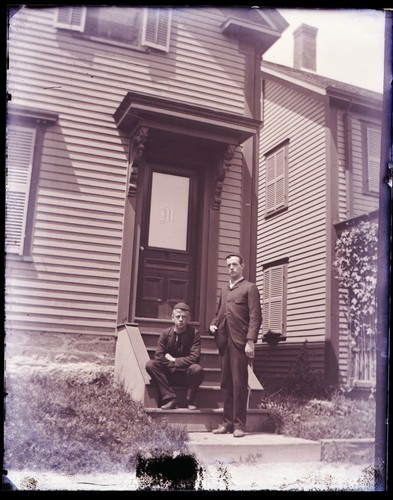 ONE (1) LATE 1800s GLASS NEGATIVE, "MESSRS. CHICKERING AND McQUESTEN'S". - Picture 1 of 3